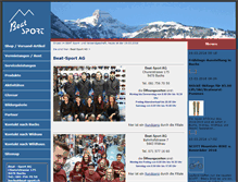 Tablet Screenshot of beat-sport.ch
